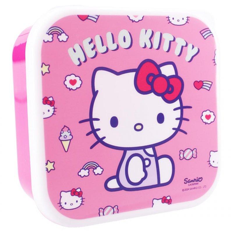 HELLO KITTY - Fresh Bites - Boîtes à Snack - 3 pcs