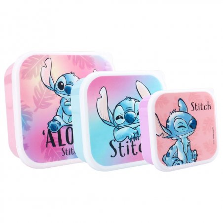 STITCH - Aloha - Boîtes à Snack - 3 pcs