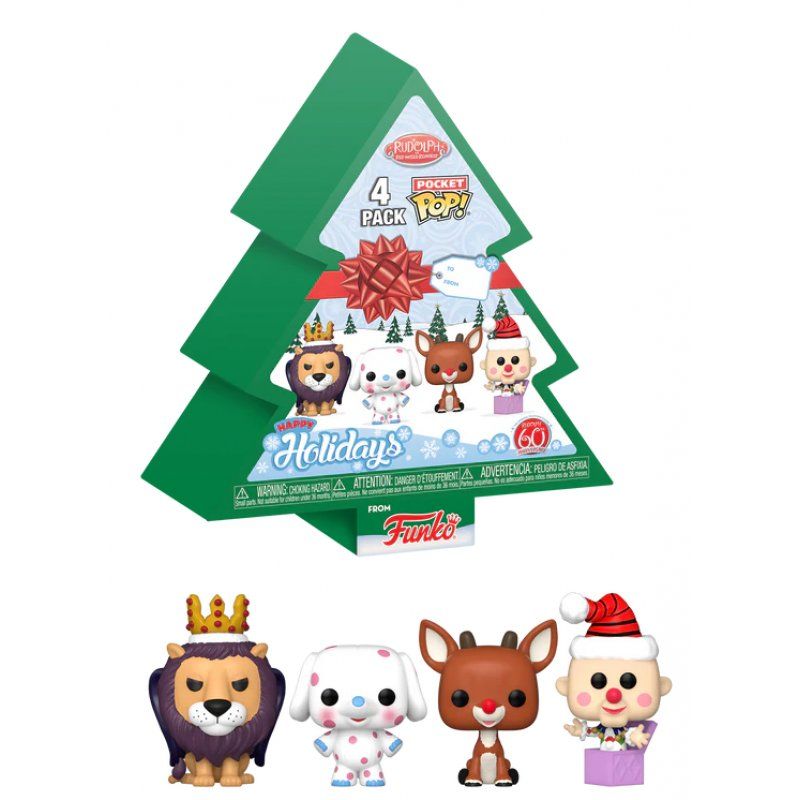 RUDOLPH - Pocket Pop 4 Pack - Tree Holiday