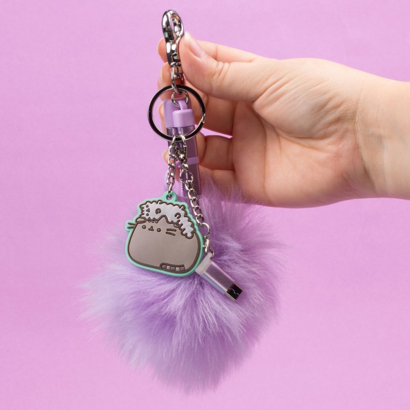 Pusheen Câble de chargement USB 3in1 avec porte-clés Pom Pom
