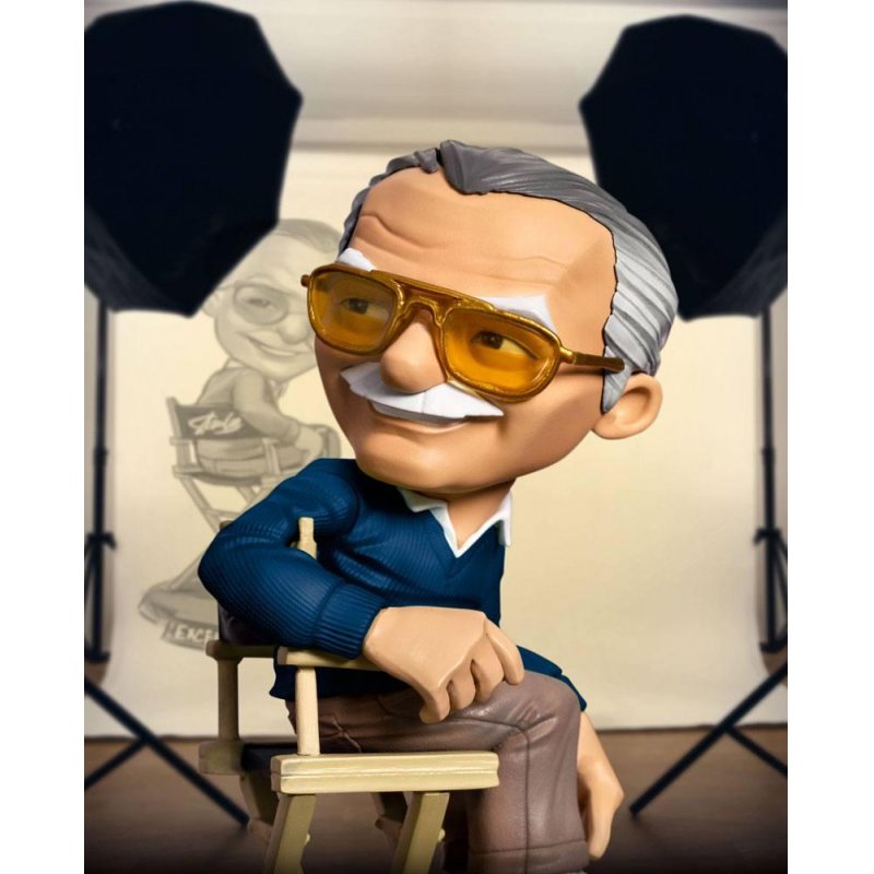 MARVEL - Stan Lee Blue Shirt - Figurine Mini Co 14cm