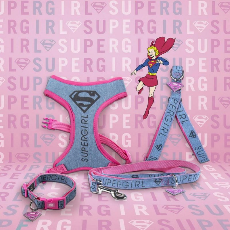SUPERGIRL - Harnais chien - XXS/XS (Longueur 29-41cm - Largeur 2.4cm)