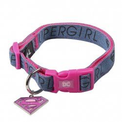 SUPERGIRL - Collier chien - XS (Longueur 22-35cm - Largeur 1.5cm)
