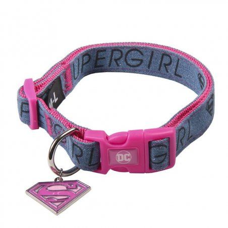 SUPERGIRL - Collier chien - XS (Longueur 22-35cm - Largeur 1.5cm)