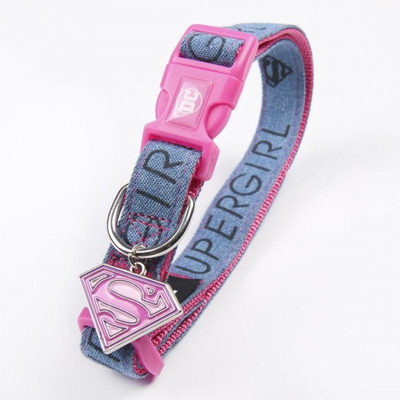 SUPERGIRL - Collier chien - XS (Longueur 22-35cm - Largeur 1.5cm)