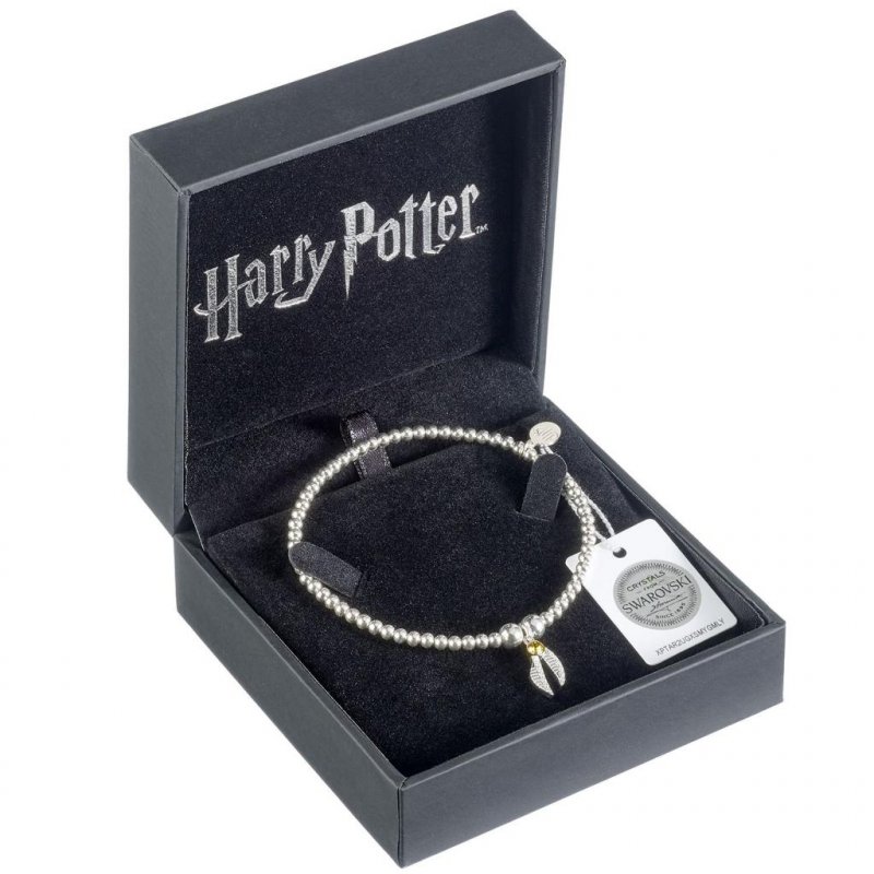 HARRY POTTER - Vif d'Or - Bracelet à Perles Charme en Cristal