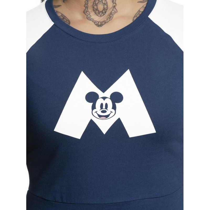 DISNEY - Mickey Mouse M College Dress Navy/White (M)