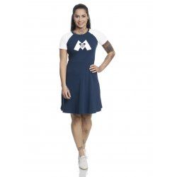 DISNEY - Mickey Mouse M College Dress Navy/White (S)