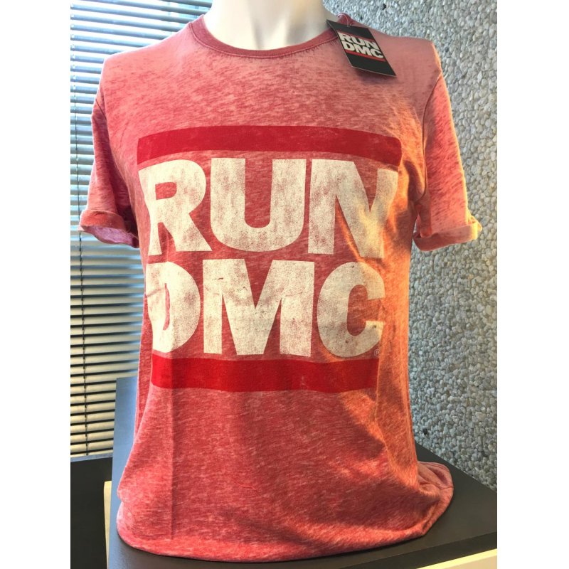 RUN DMC - T-Shirt BurnOut - Logo Vintage (S)