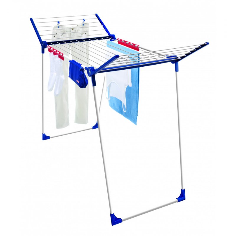 Leifheit Pegasus 180 Plus Floor-standing rack Blue, Silver