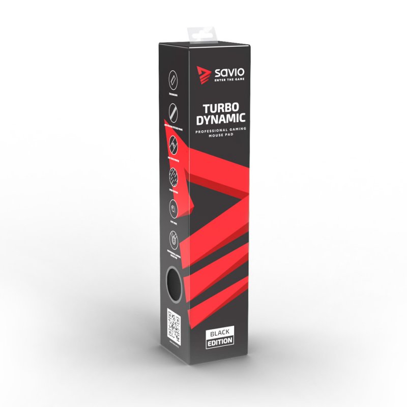 SAVIO Black Edition Turbo Dynamic XL 90x40 Gaming mouse pad Black