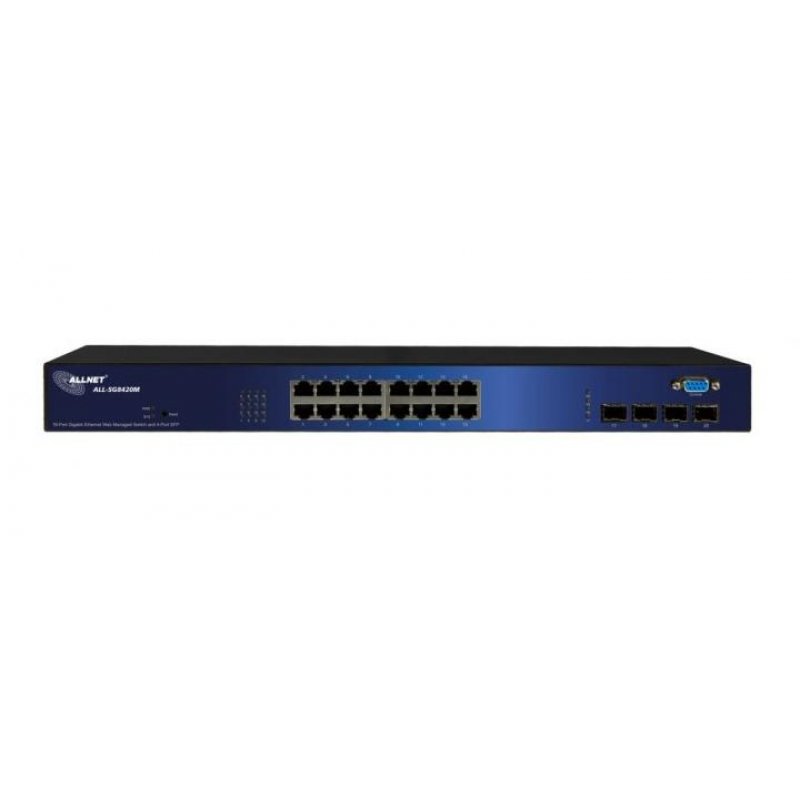 ALLNET ALL-SG8420M Managed L2 Gigabit Ethernet (10/100/1000) 19U Black