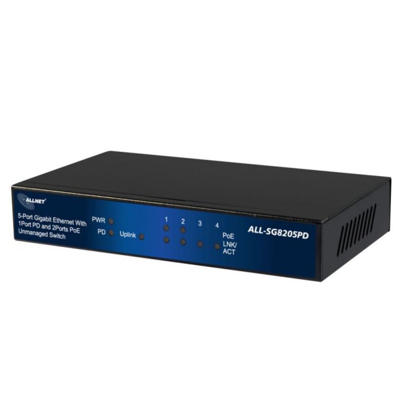 ALLNET ALL-SG8205PD commutateur réseau Non-géré L2 Gigabit Ethernet (10/100/1000) Connexion Ethernet, supportant