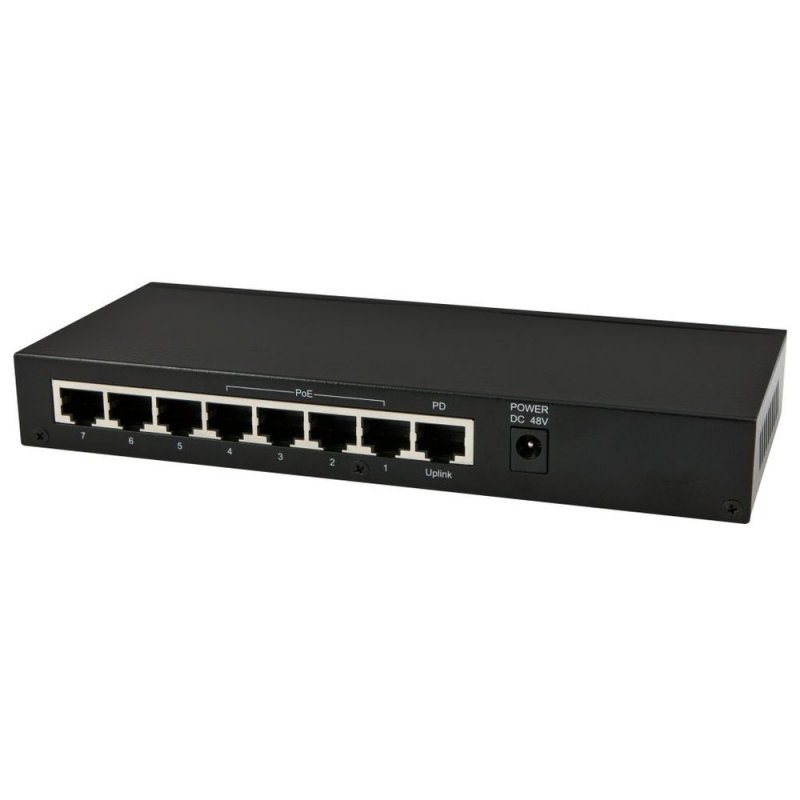 ALLNET ALL-SG8208PD network switch Unmanaged Gigabit Ethernet (10/100/1000) Power over Ethernet (PoE) Black