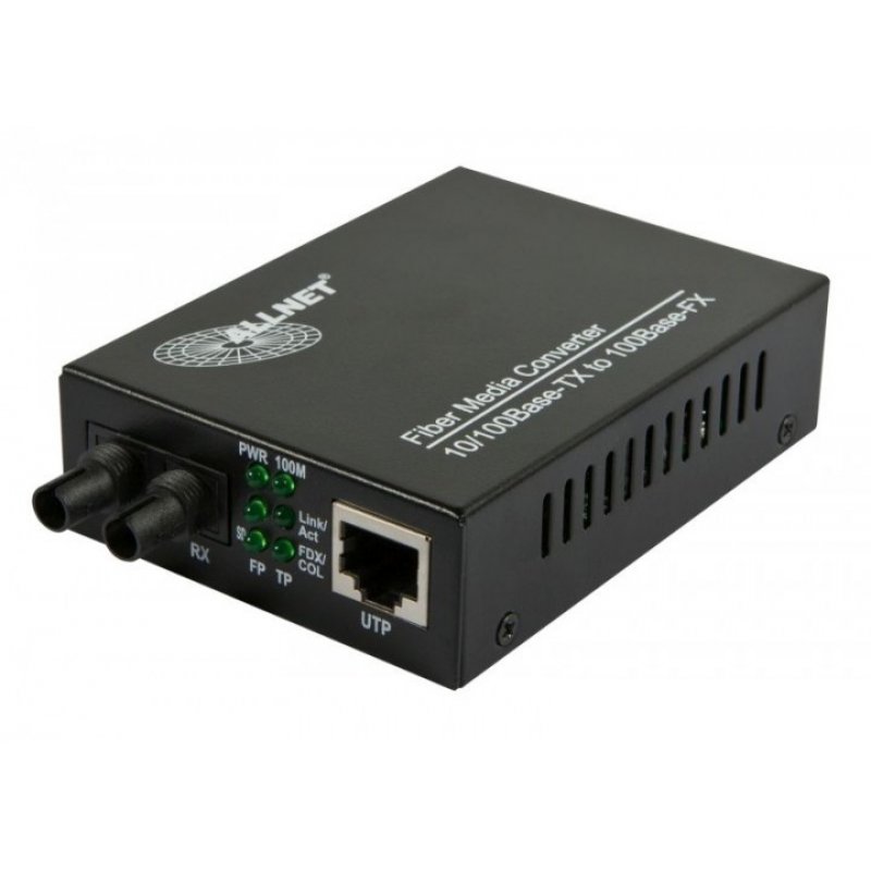 ALLNET ALL-MC107-ST-MM network media converter 100 Mbit/s Multi-mode Black