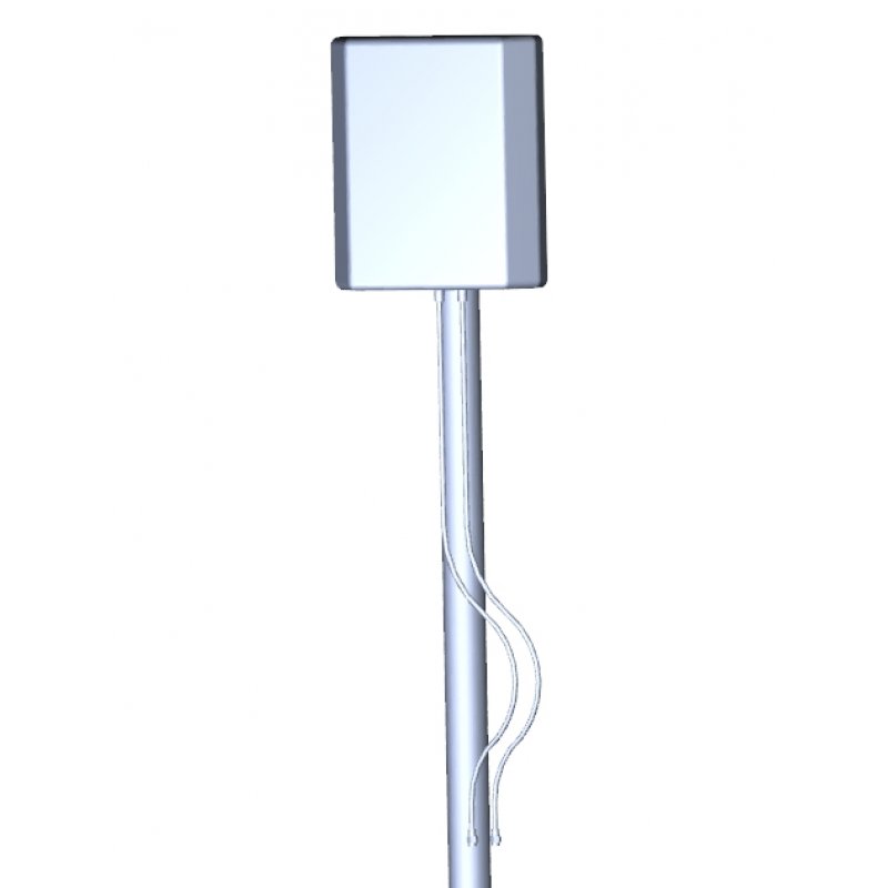 ALLNET GSM-Antenne 4dbi MIMO Flat Patch LTE Antenne 2x7m Kabel ALL19103