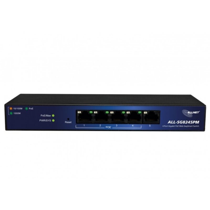 ALLNET ALL-SG8245PM network switch Managed L2 Gigabit Ethernet (10/100/1000) Power over Ethernet (PoE) Black