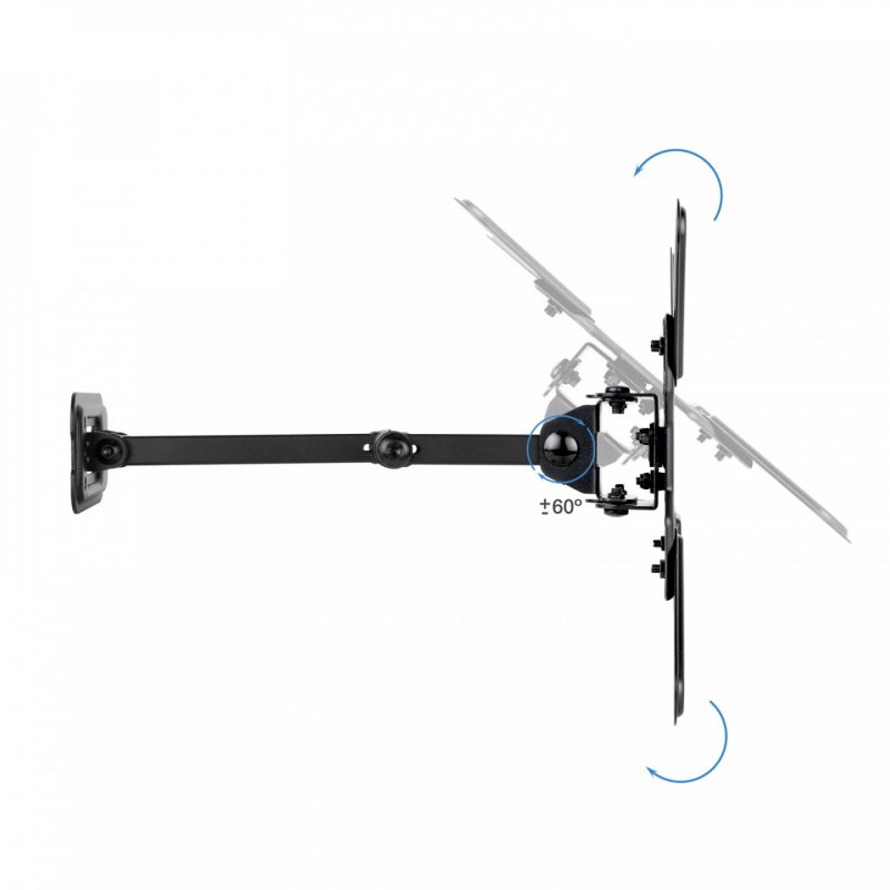 TooQ LP1345TN-B support pour téléviseur 109,2 cm (43") Noir