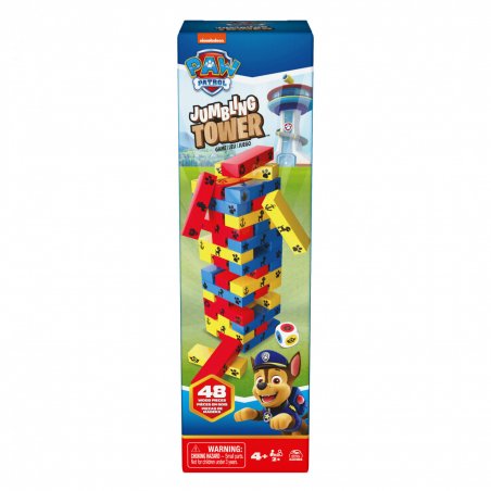 Games LA PAT PATROUILLE - TOUR JENGA La Pat' Patrouille - Paw Patrol - Jeu de Société Tour À Construire Pat'