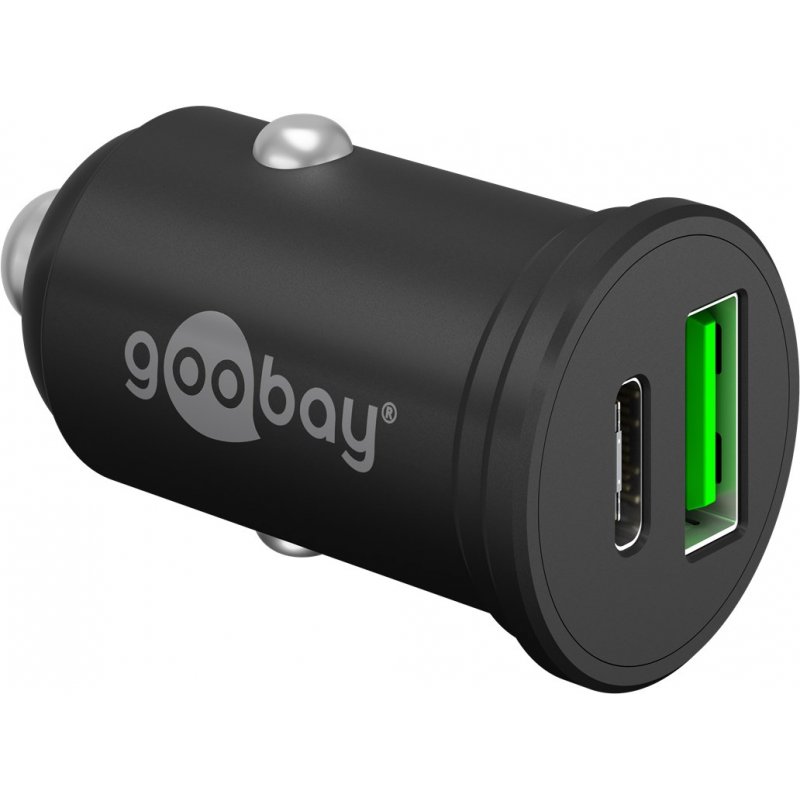 Goobay 61739 chargeur d'appareils mobiles Smartphone Noir Allume-cigare Charge rapide Intérieure