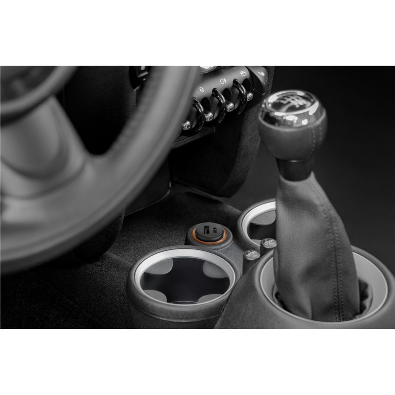 Dual-USB Auto-Schnellladegerät 45 Watt (schwarz, 1x USB-C, 1x USB-A, Power Delivery, 12 / 24 Volt)