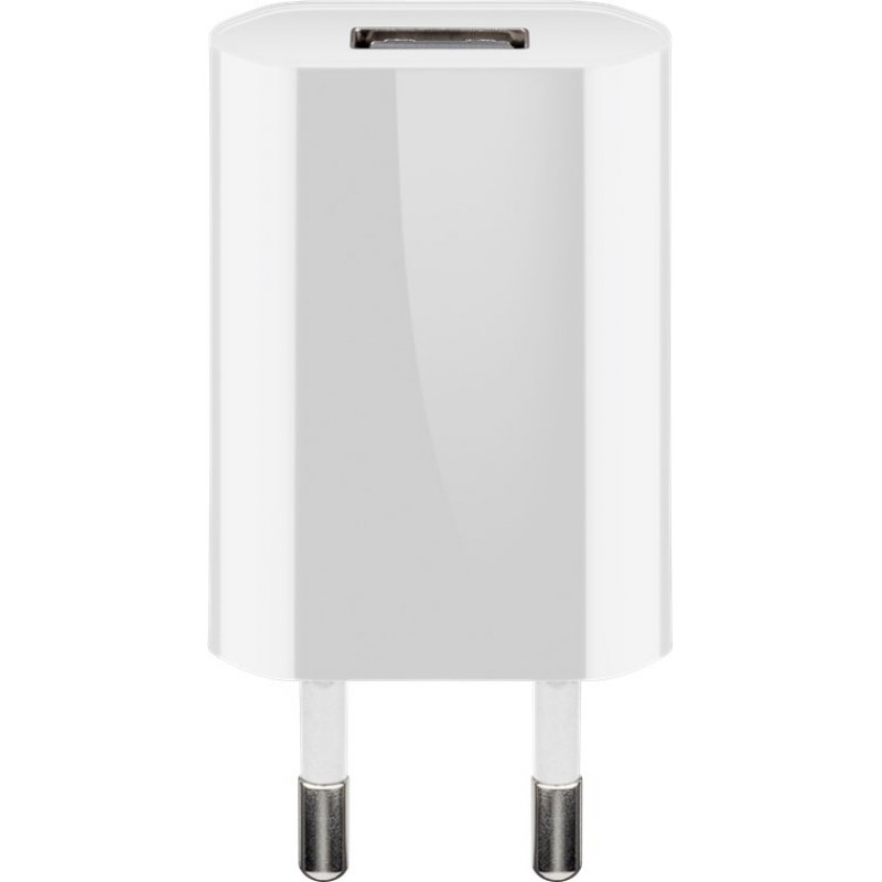 Goobay USB-C Charger Set, 5 W, power unit with USB-C cable, 1 m, white