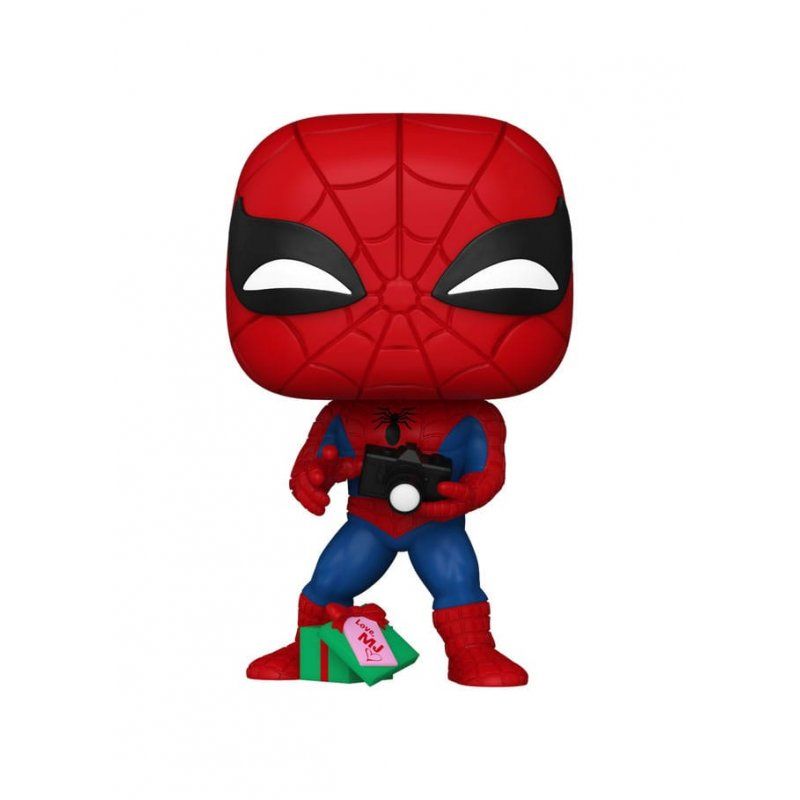 Marvel POP! Vinyl figurine Holiday Spiderman w/Open gift 9 cm