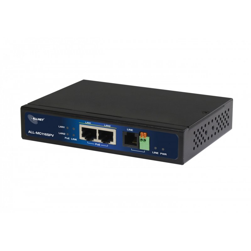 Z ALLNET ISP Bridge Modem VDSL2 mit Vectoring/Point-to-Point Slave-Modem & 2x PoE IEEE802.3at Ports unmanaged