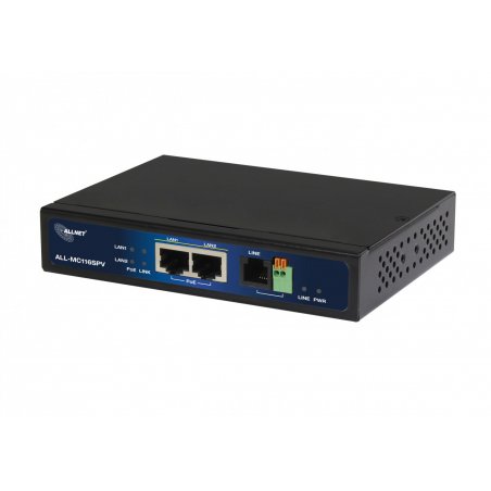 Z ALLNET ISP Bridge Modem VDSL2 mit Vectoring/Point-to-Point Slave-Modem & 2x PoE IEEE802.3at Ports unmanaged