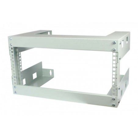 ALLNET 19\"Wandgehäuse offen 6HE T300mm Lichtgrau SWD-Serie - Wandgehäuse Rack monté sur le mur Gris