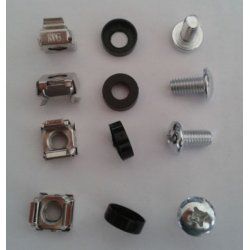 ALLNET Befestigungsset Käfigmuttern Schrauben 100-Pack M6