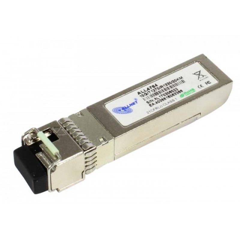 ALLNET Switch Modul ALL4764 SFP (Mini-GBIC), 10Gbit, B(Bidi)B/LC, Tx1330nm/Rx1270nm, 9u, 20Km,