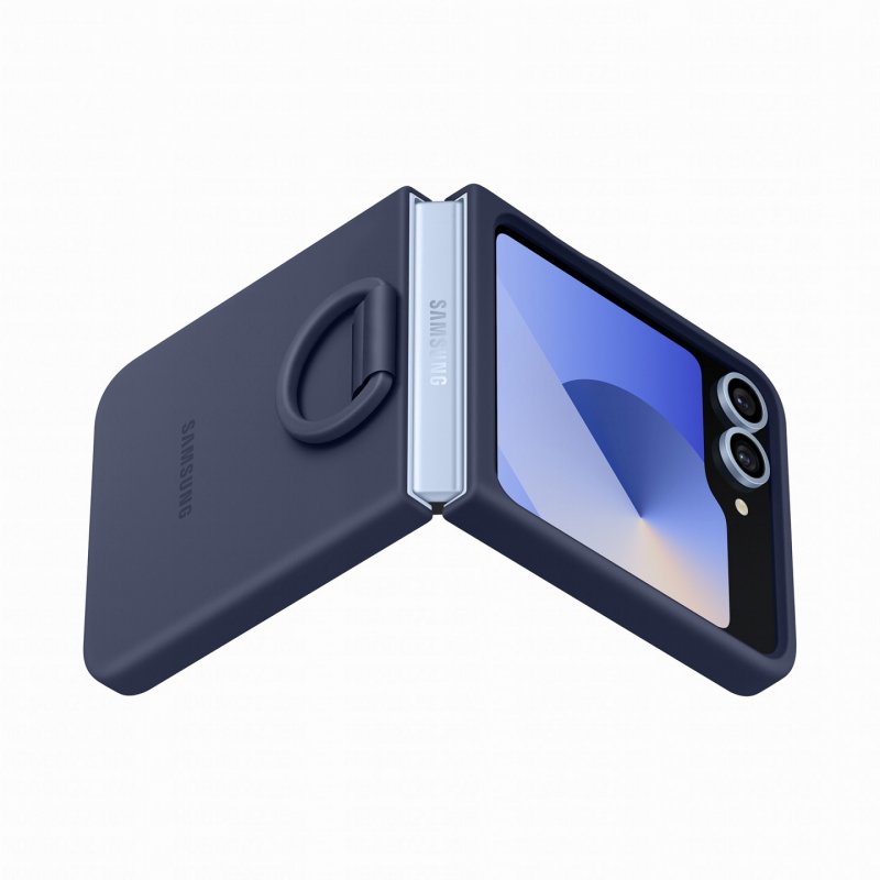 Samsung Silicone Case with Ring für Galaxy Flip6, Navy