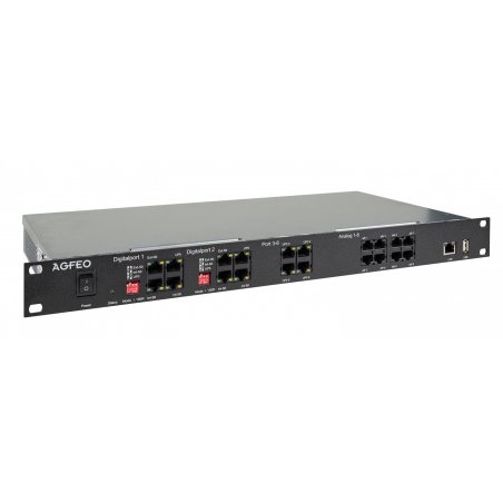 AGFEO ES 548 IT IP communication server 1U Black
