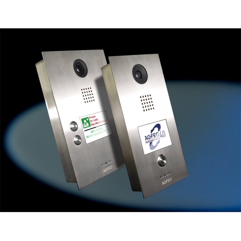 AGFEO IP-Video TFE 2 système vidéophone 8,89 cm (3.5") Acier inoxydable