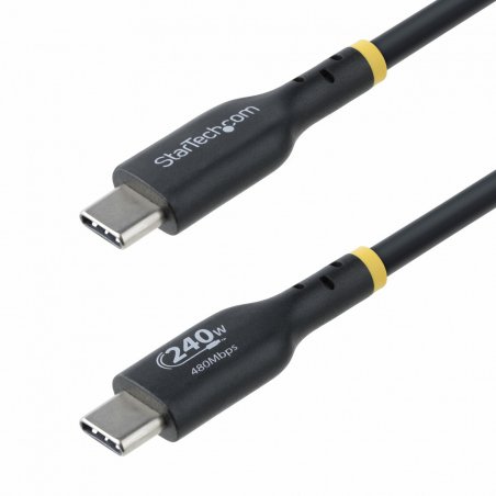 StarTech.com 4m USB-C Charging Cable, USB-IF Certified USB C Cable, 240W PD EPR, USB 2.0 Type-C Laptop Charger Cord,