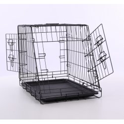 Nordic Paws - Sloping Wire cage black, S 63x44x50,5cm - (540058529239)