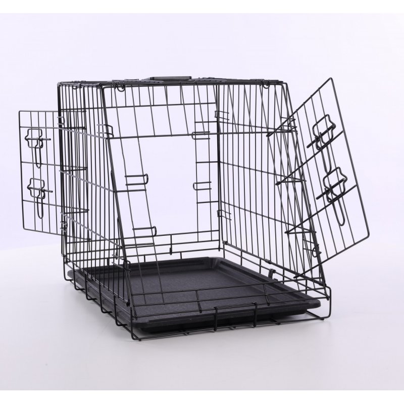 Nordic Paws - Sloping Wire cage black, S 63x44x50,5cm - (540058529239)