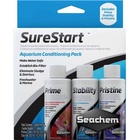 SEACHEM - Sure Start (Prime, Stability, Pristine 100Ml) - (159.0022)
