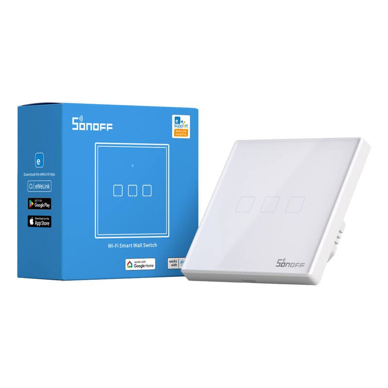 Smart Switch WiFi RF 433 Sonoff T2 EU TX (3-channel) updated
