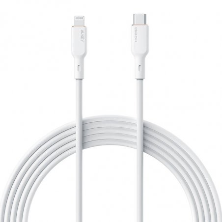 USB-C to Lightning Cable Aukey CB-SCL1, 27W, 1m (white)