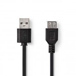 Nedis CCGB60010BK20 USB cable USB 2.0 2 m USB A