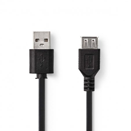 Nedis CCGB60010BK20 USB cable USB 2.0 2 m USB A
