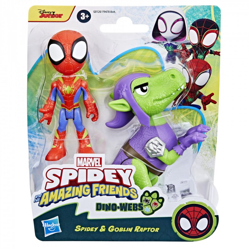 Marvel Spidey und seine Super-Freunde - Dino-Webs, Spidey und Kobold-Raptor