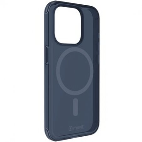 MUVIT FRANCE COQUE MAGSAFE 2M TRANSLUCIDE BLEU IPHONE 15 PRO