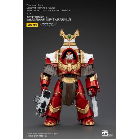 Warhammer The Horus Heresy figurine 1/18 Thousand Sons Sekhmet Terminator Cabal Sekhmet with Combi-Bolter and Chainfist