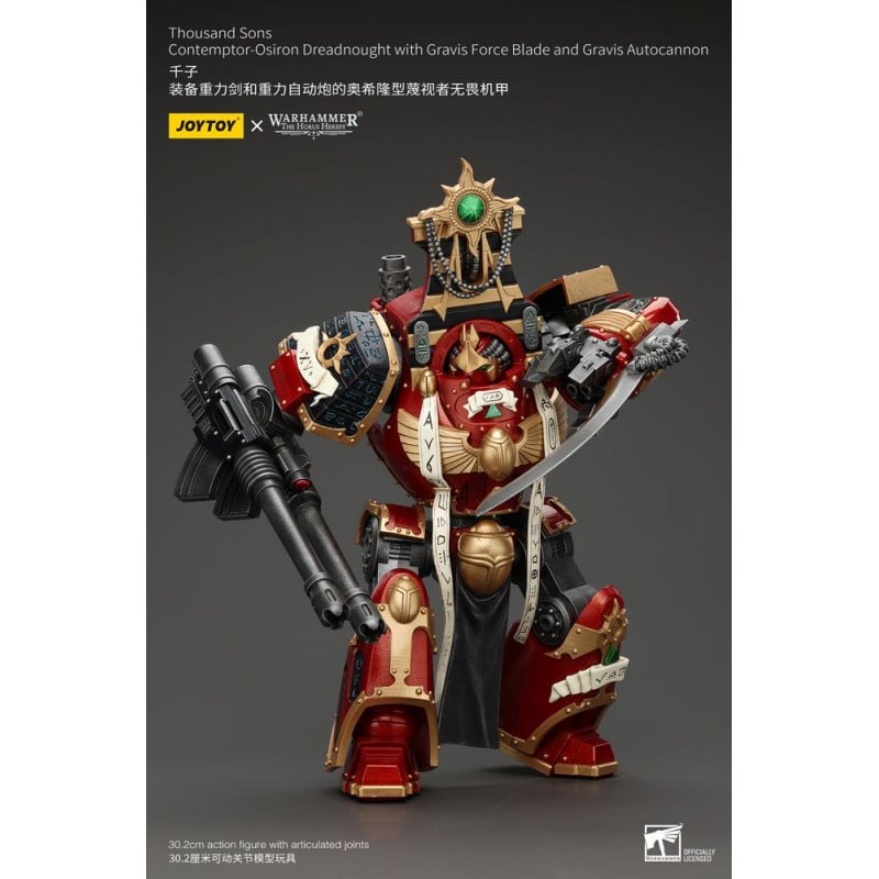 Warhammer The Horus Heresy figurine 1/18 Thousand Sons Contemptor-Osiron Dreadnought with Gravis Force Blade And Gravis