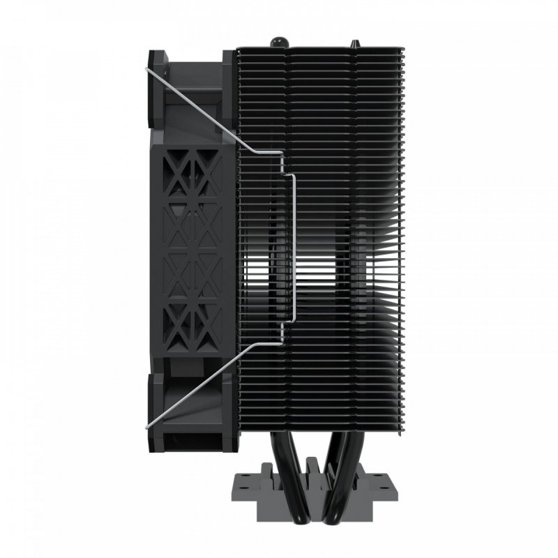 Savio SAVGCOFROSTBLACKX2 système de refroidissement d’ordinateur Dissipateur thermique/Radiateur 12 cm Noir