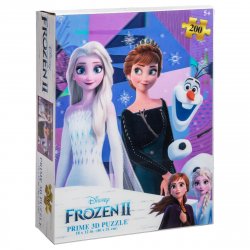Disney - Puzzle lenticulaire La Reine des neiges 2 Elsa, Anna et Olaf 200 pcs 46x31 cm