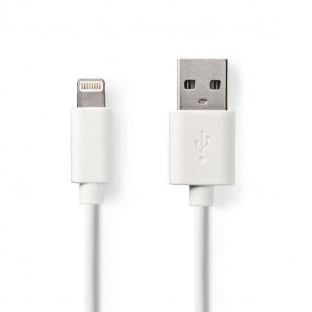 Nedis CCGB39300WT20 lightning cable 2 m White